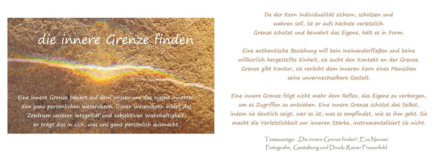 die innere Grenze finden